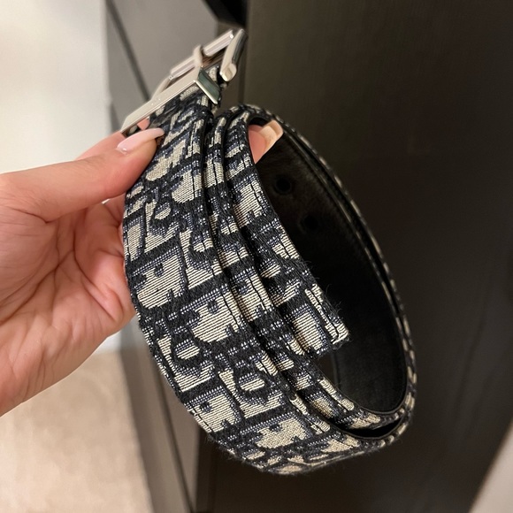 Black and Beige Dior Oblique Jacquard, 35 MM - Picture 2 of 5